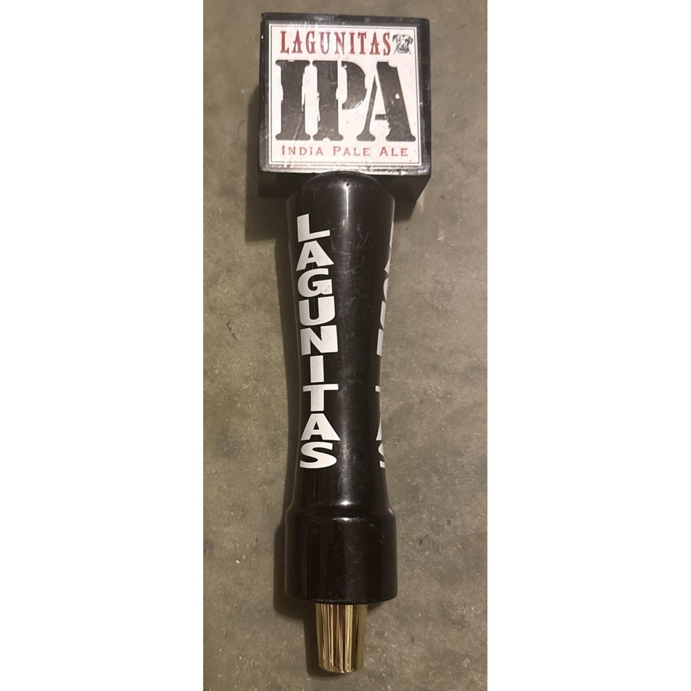 Lagunitas Brewing Company India Pale Ale Black Logo Beer Tap Handle